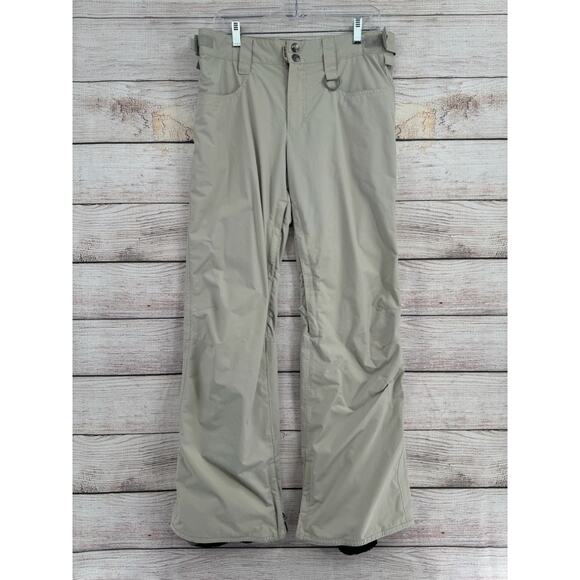 Planet Earth Adjustable Snowboard Ski Pants Men's Size Medium Beige/Tan - Picture 1 of 14